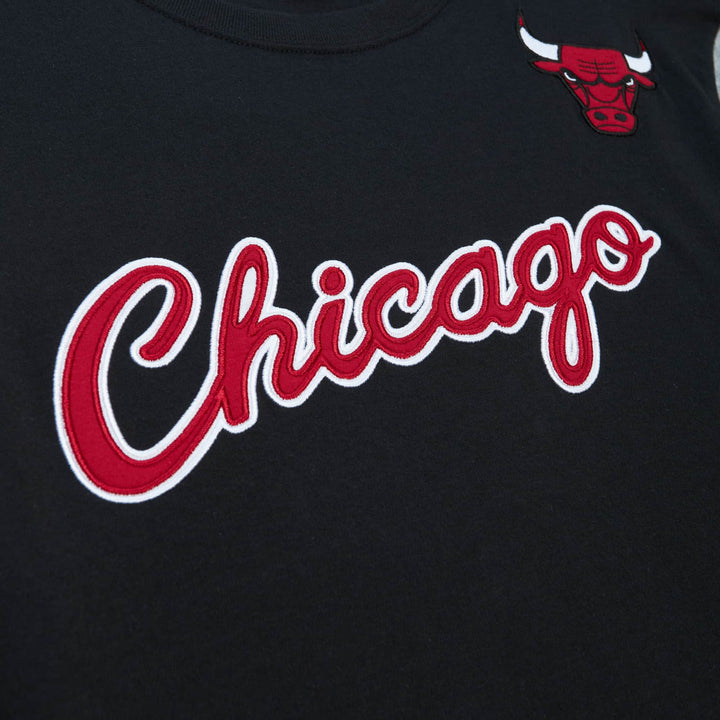 Mitchell & Ness Color Blocked S/S Tee C Bulls black - Shop-Tetuan