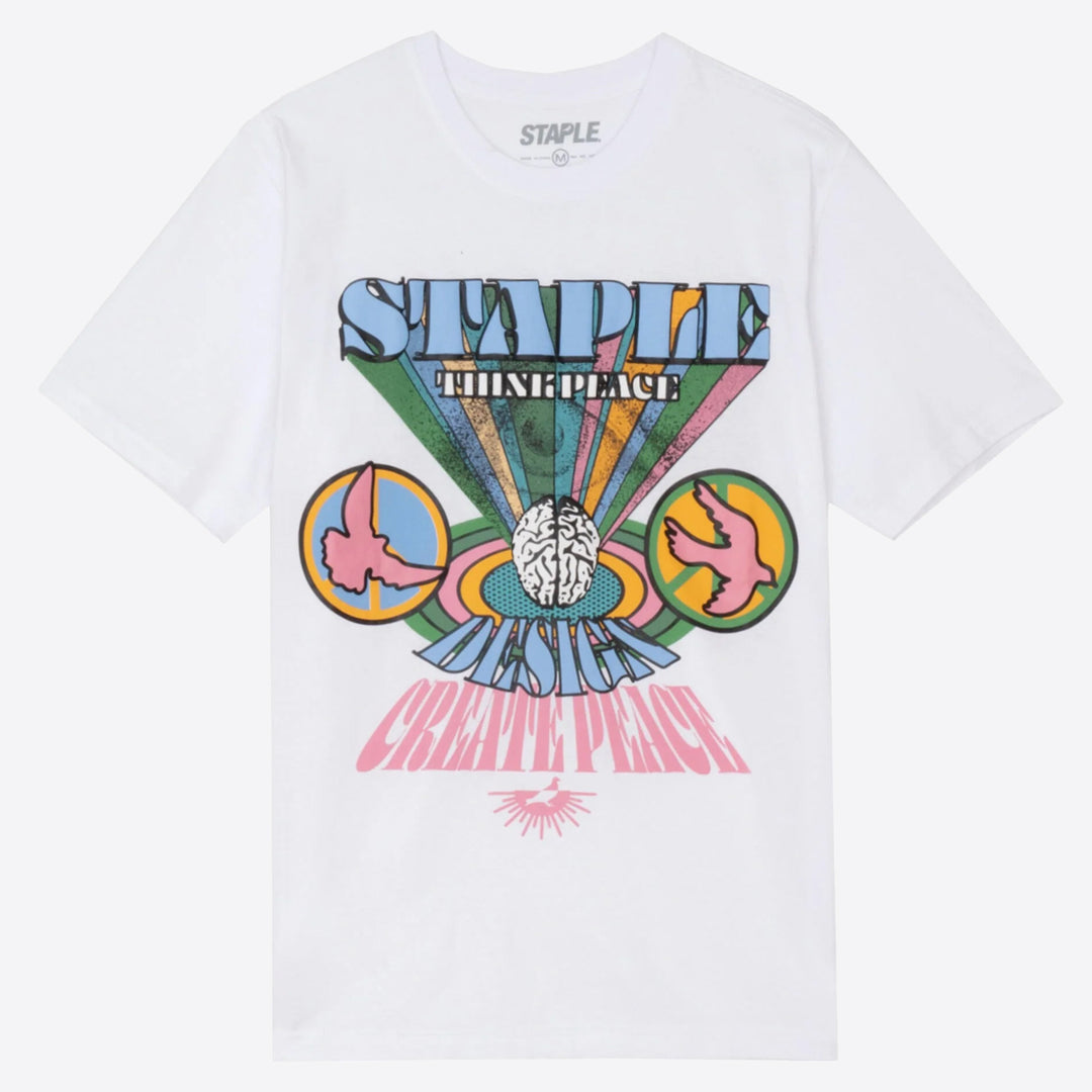 Staple Think Peace tee white - Shop-Tetuan