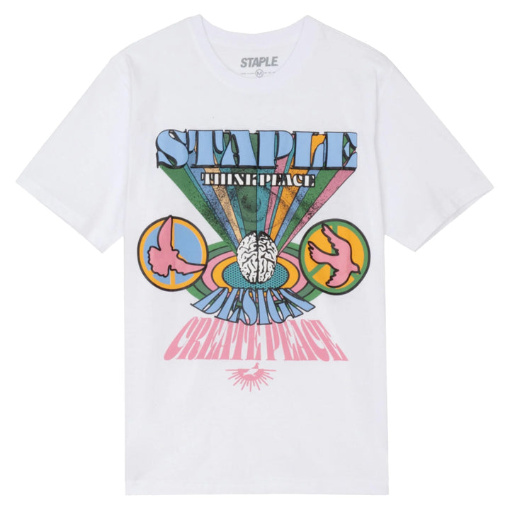 Staple Think Peace tee white - Shop-Tetuan