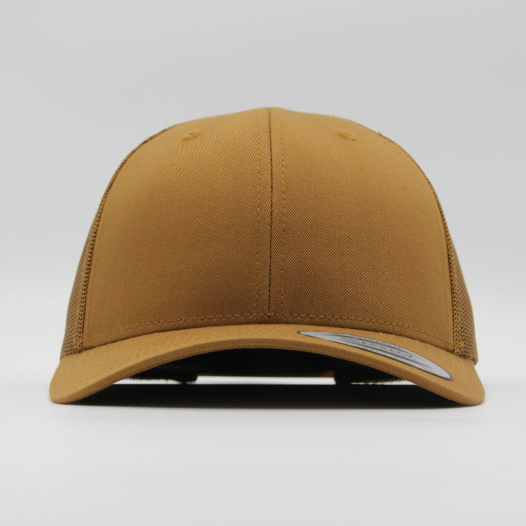 The Classics Yupoong Retro trucker cap caramel - Shop-Tetuan