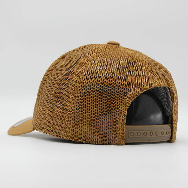 The Classics Yupoong Retro trucker cap caramel - Shop-Tetuan