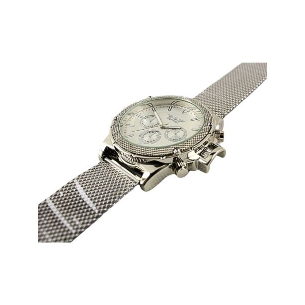 Softech Round Mesh Bracelet Watch silver/silver