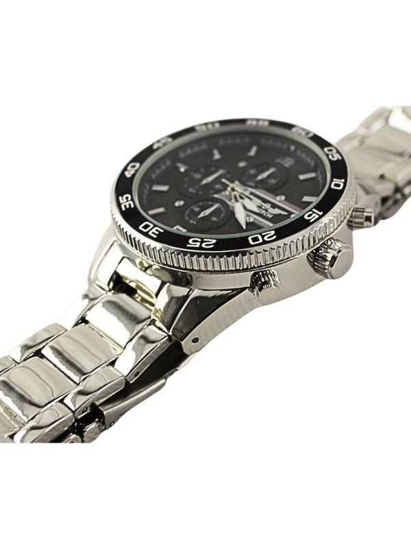 Softech Round Metal Bracelet Watch silver/black