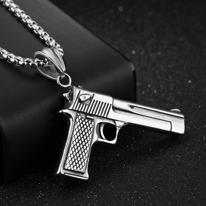 Handgun Necklace steel - Shop-Tetuan