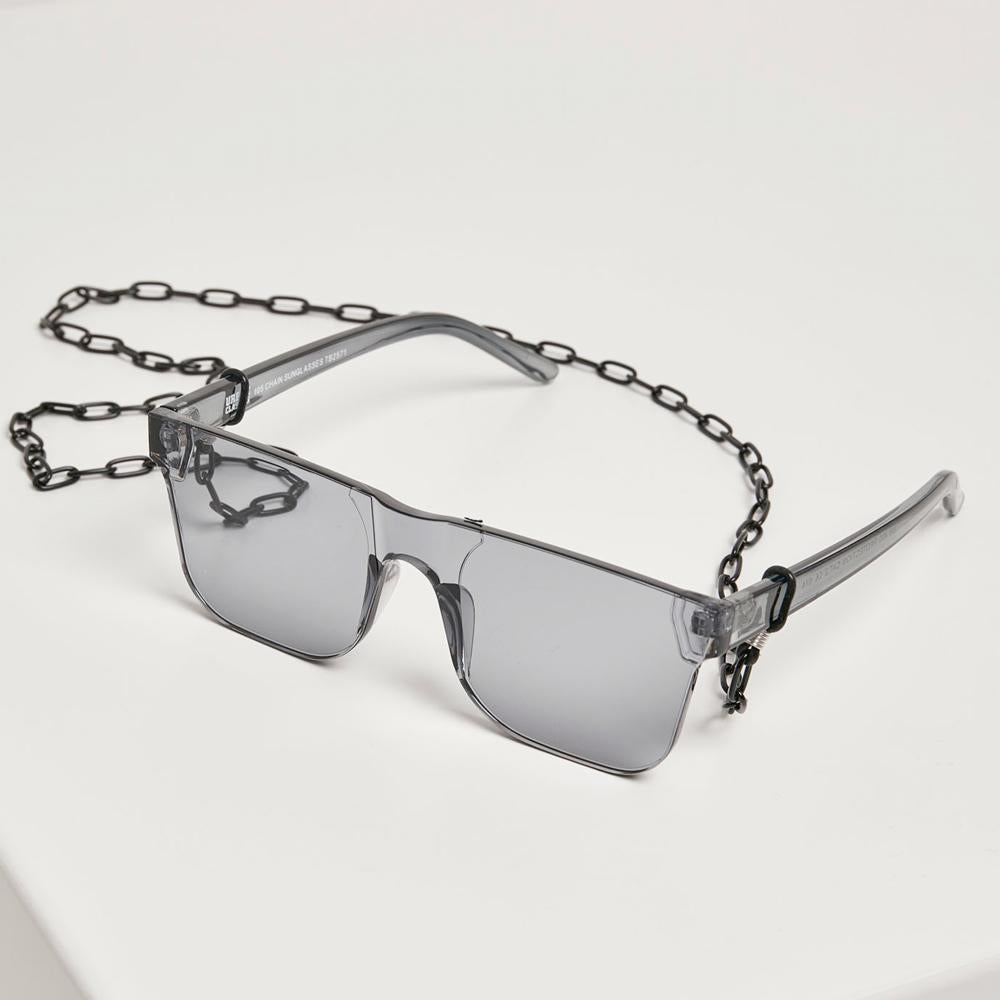 Urban Classics 105 Chain Sunglasses black transparent - Shop-Tetuan