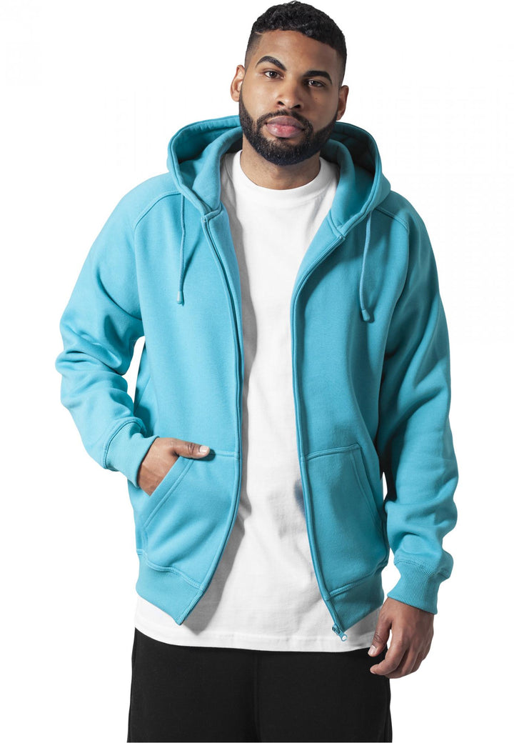 Urban Classics zip hoody aqua - Shop-Tetuan