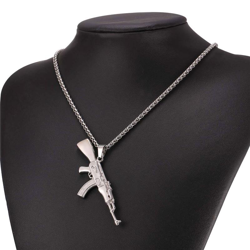 AK-47 Rifle Necklace steel - Shop-Tetuan