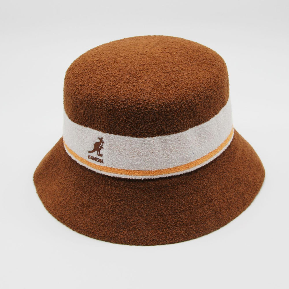 Kangol Bermuda Stripe Bucket mahogany - Shop-Tetuan