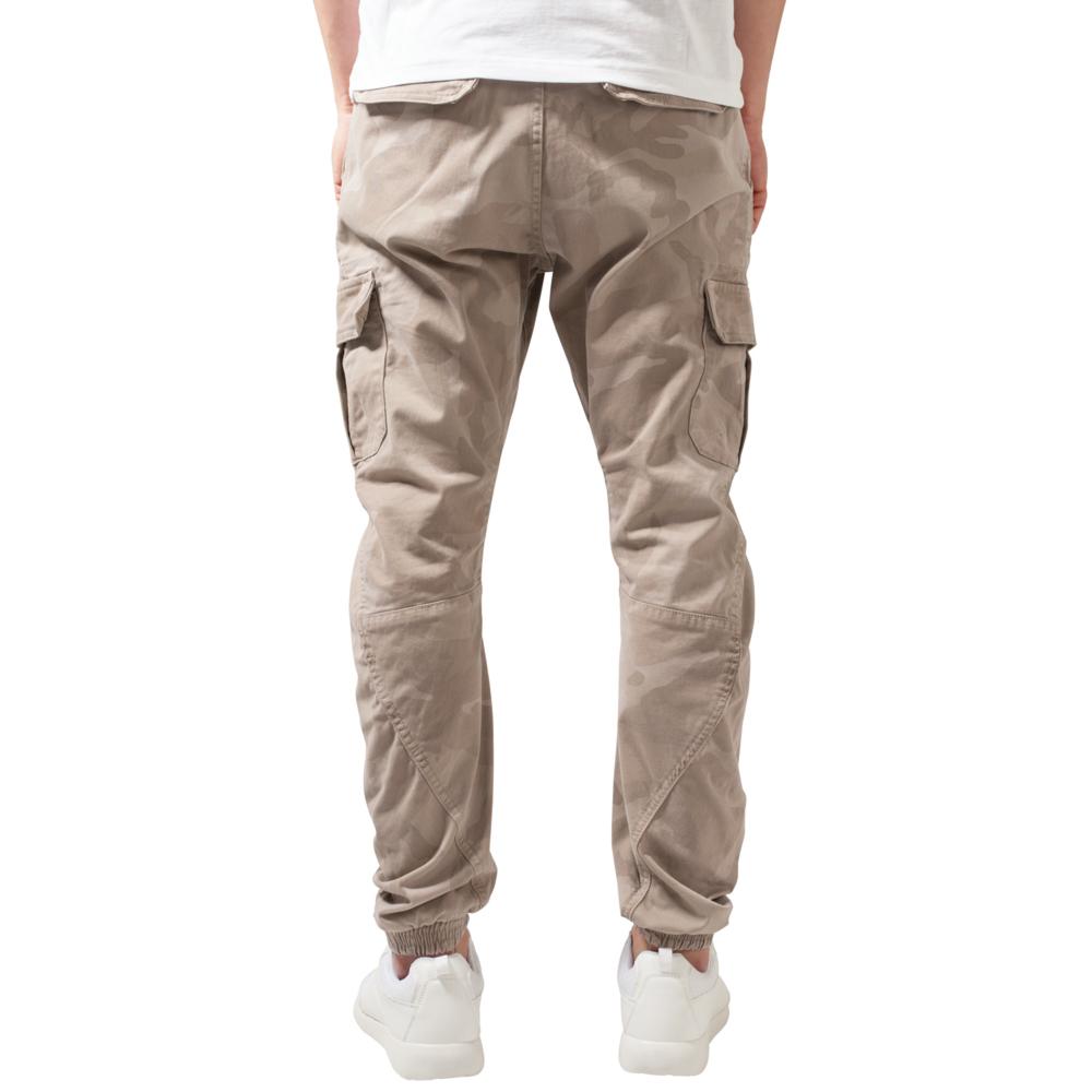 Urban Classics Camo Cargo Jogging pants sand camo - Shop-Tetuan