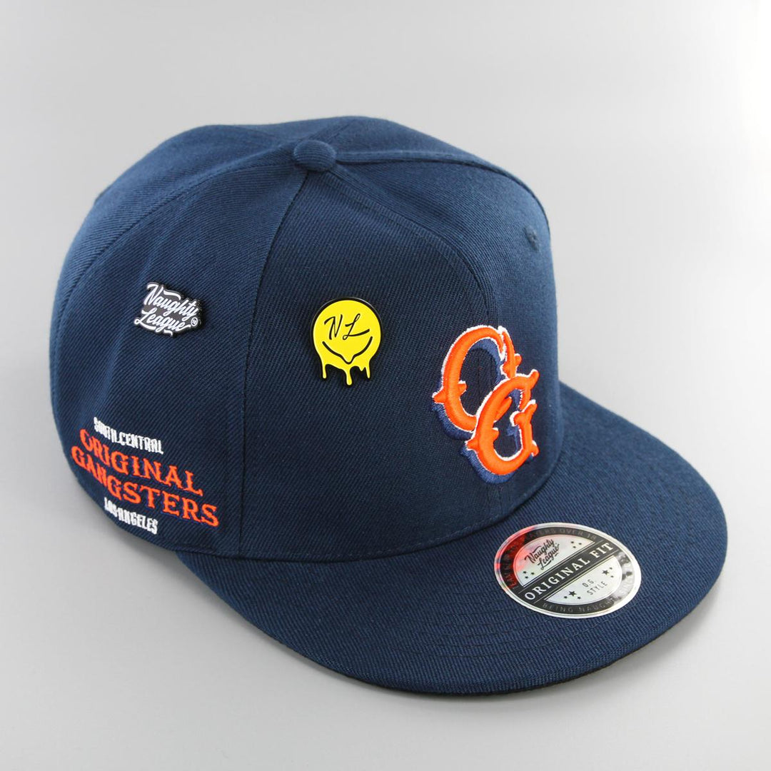 Naughty League South Central Original Gangsters fitted navy/orange - Shop-Tetuan