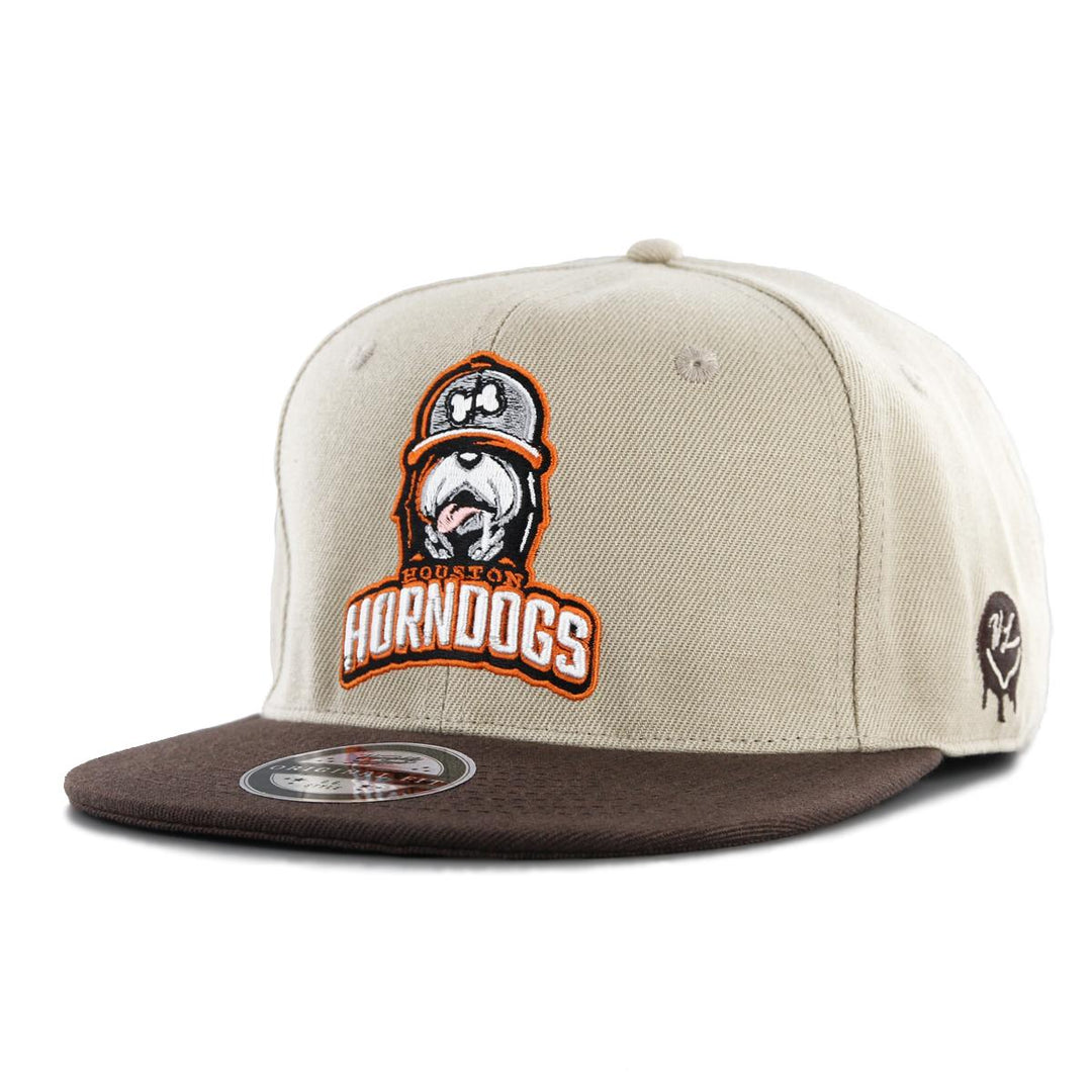 Naughty League Houston Horndogs snapback khaki/brown - Shop-Tetuan