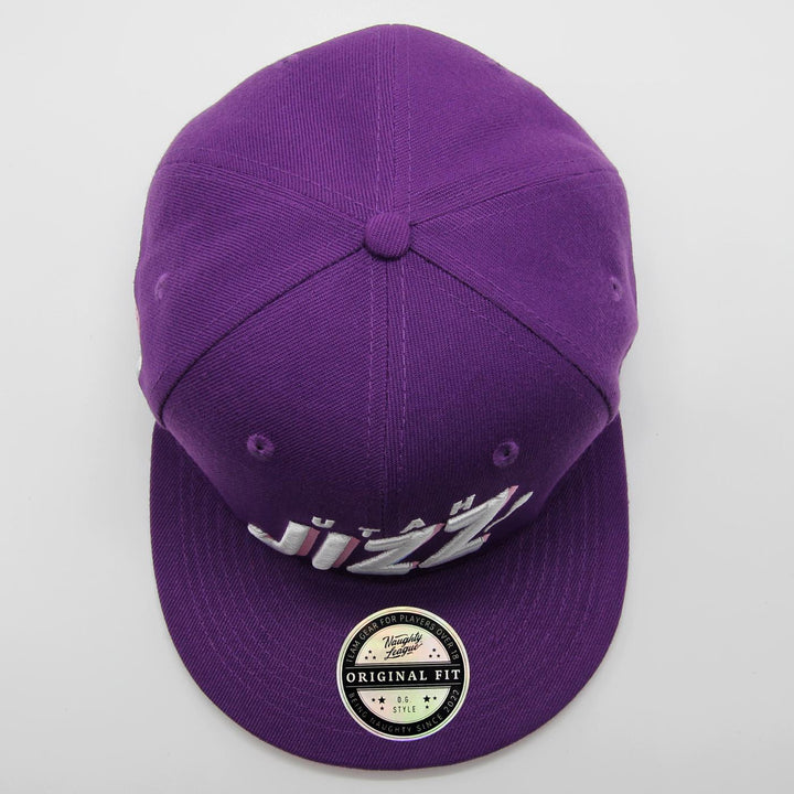 Naughty League Utah Jizz Text Logo snapback purple - Shop-Tetuan