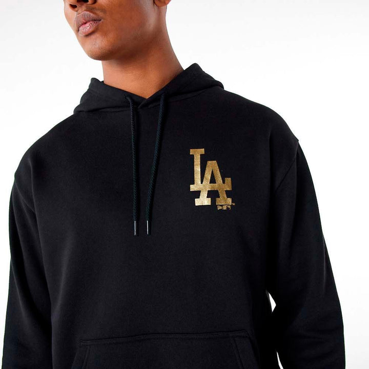 New Era MLB Metallic hoodie LA Dodgers black - Shop-Tetuan