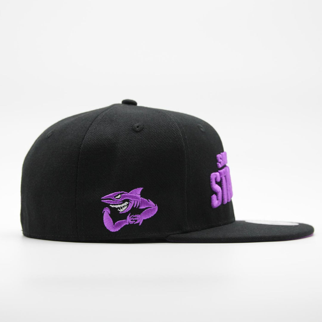 Naughty League San Jose Stalkers Text Logo fitted black - Shop-Tetuan