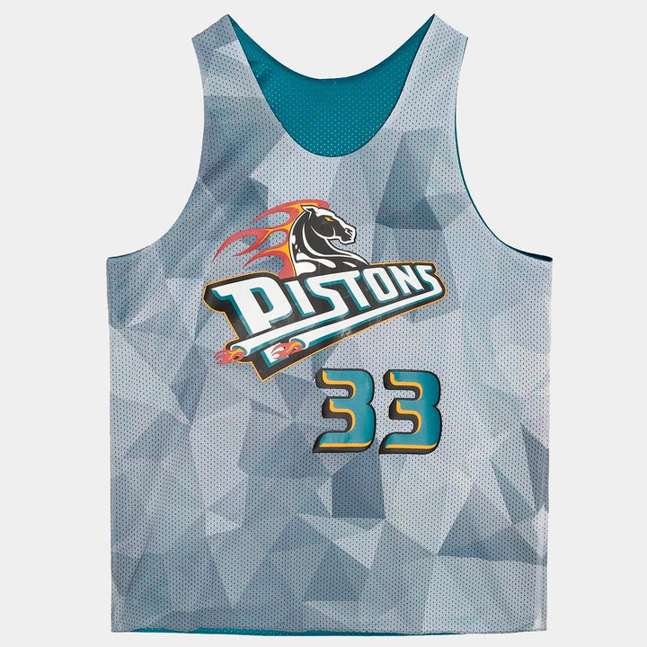 Mitchell & Ness Reversible Mesh Tank D Pistons teal - Shop-Tetuan