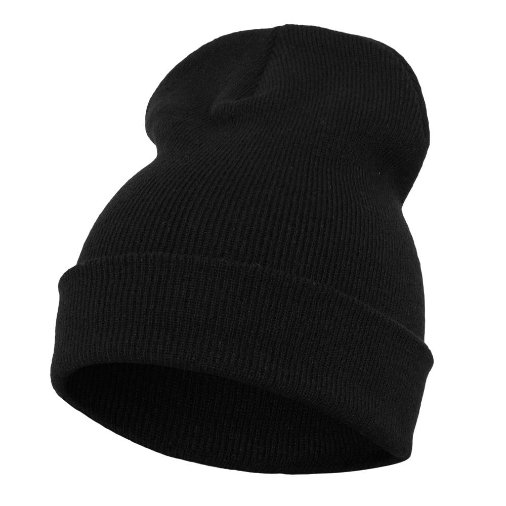 Yupoong heavyweight long beanie black - Shop-Tetuan