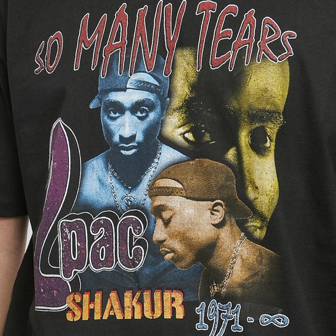 Mister Tupac So Many Tears Oversize Tee black - Shop-Tetuan