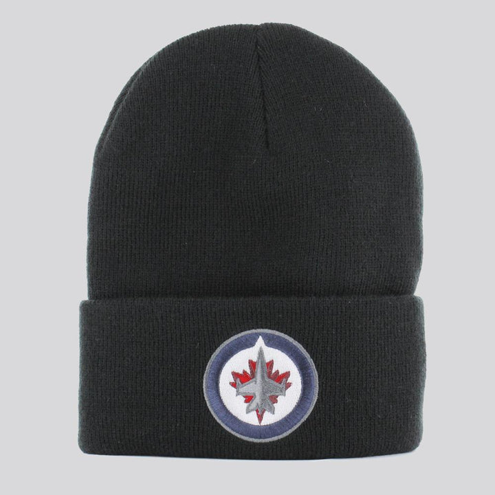 Mitchell & Ness Team Logo Cuff Knit beanie W Jets black - Shop-Tetuan