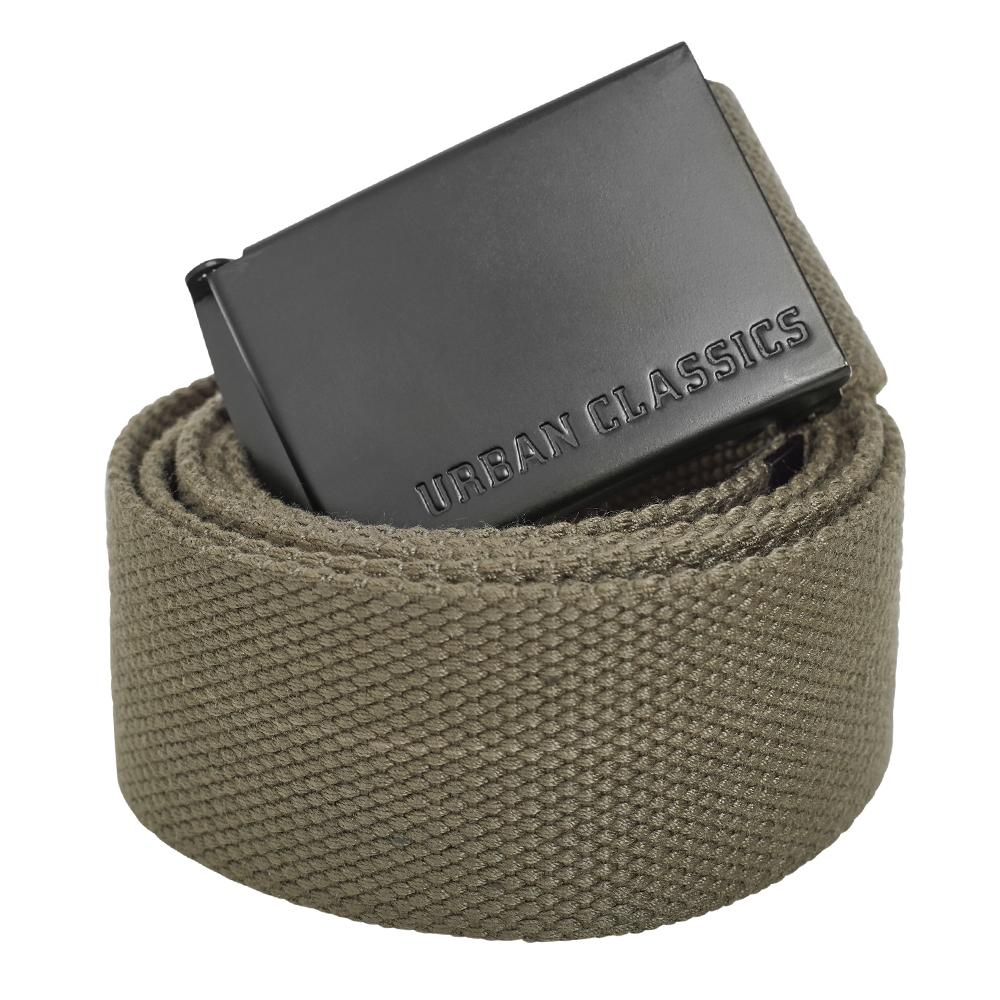 Urban Classics Canvas Belts olive/black - Shop-Tetuan