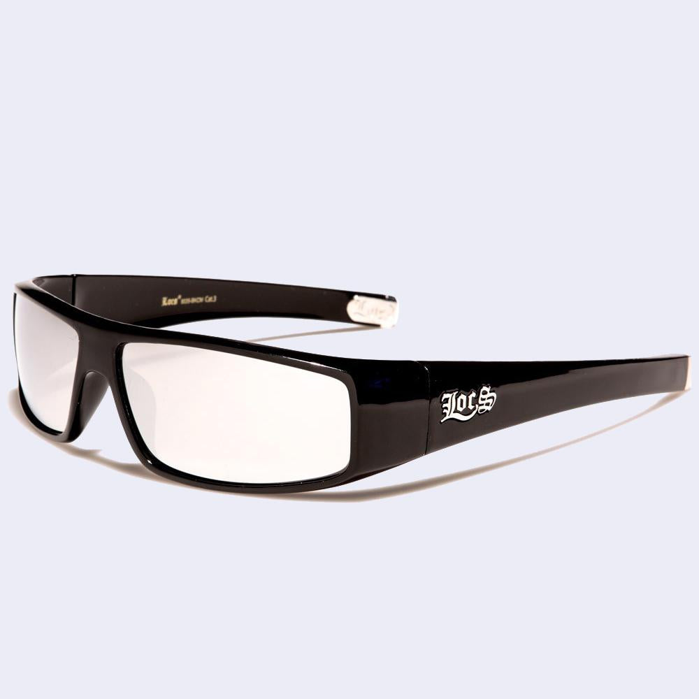 Locs Rectangle Sunglasses black/silver - Shop-Tetuan