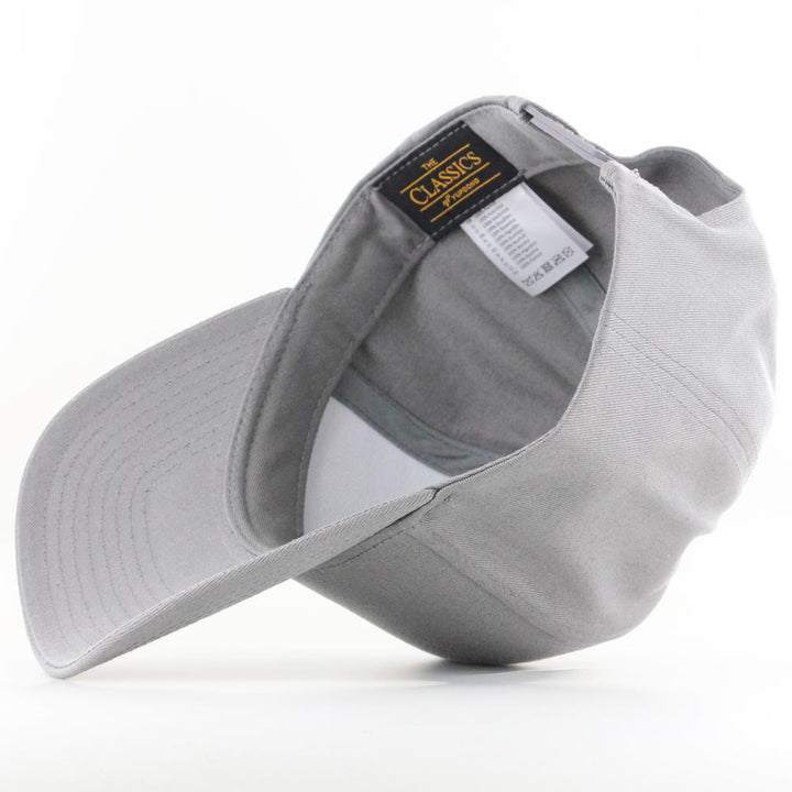 The Classics Yupoong 5-Panel Curved Classic snapback grey - Shop-Tetuan