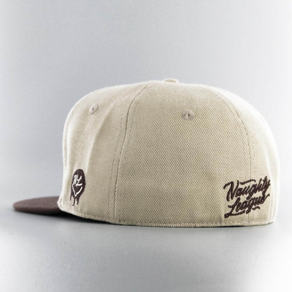 Naughty League Houston Horndogs fitted khaki/brown - Shop-Tetuan