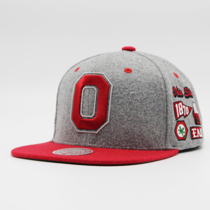 Mitchell & Ness Melton Patch snapback Ohio State grey - Shop-Tetuan