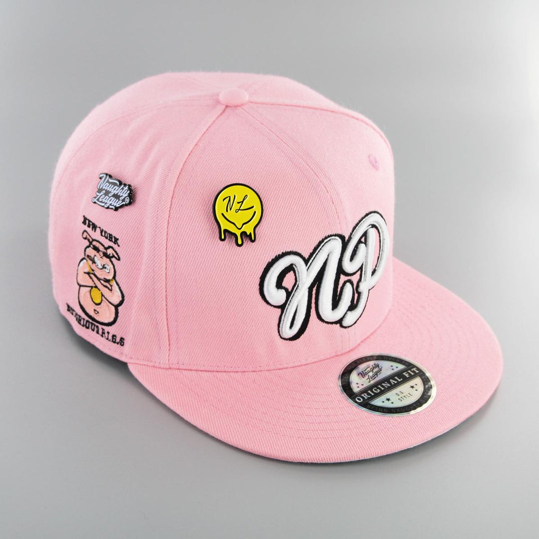 Naughty League New York Notorious Pigs snapback pink - Shop-Tetuan