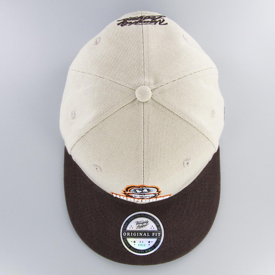 Naughty League Houston Horndogs snapback khaki/brown - Shop-Tetuan