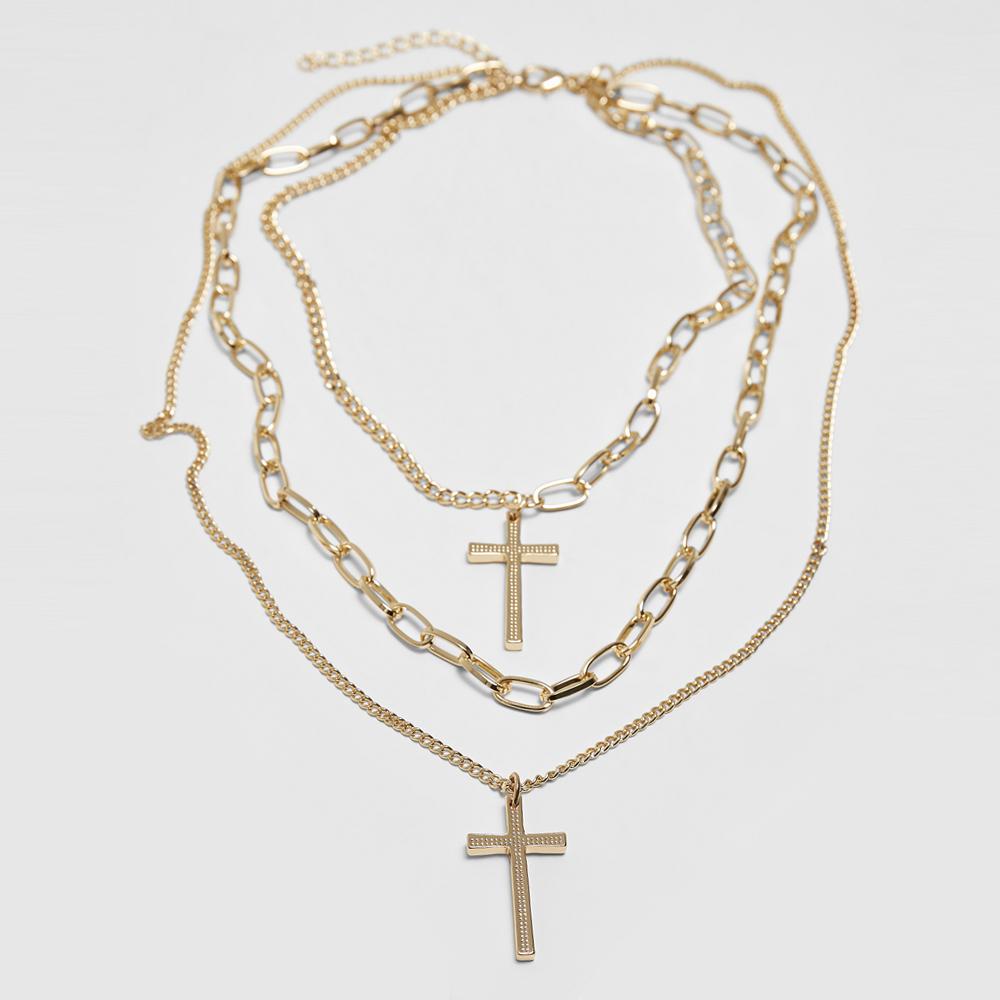 Urban Classics Layering Cross Necklace gold - Shop-Tetuan