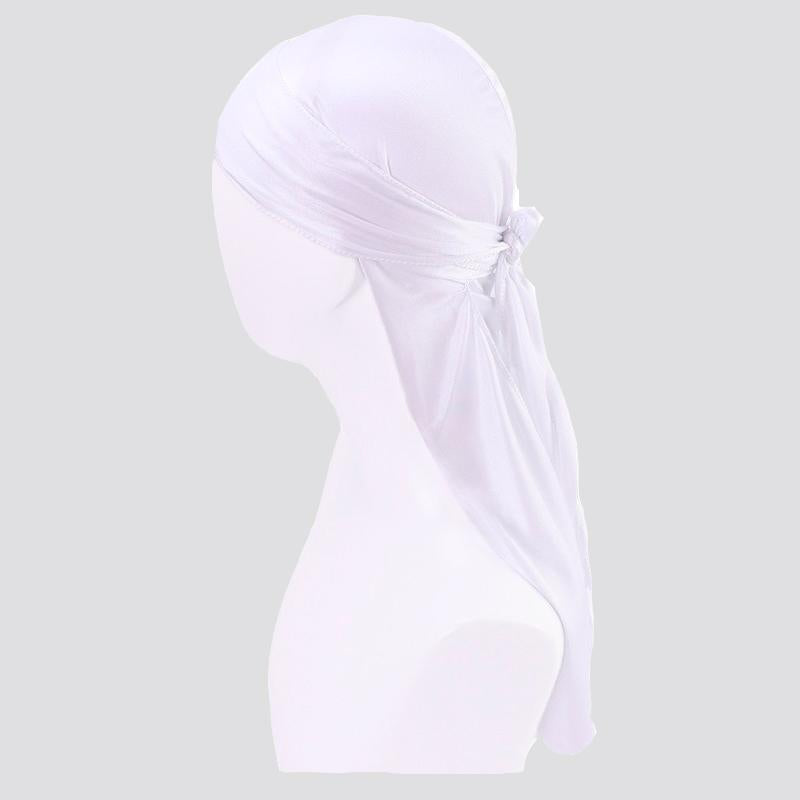 Silky Satin Du-Rag white - Shop-Tetuan