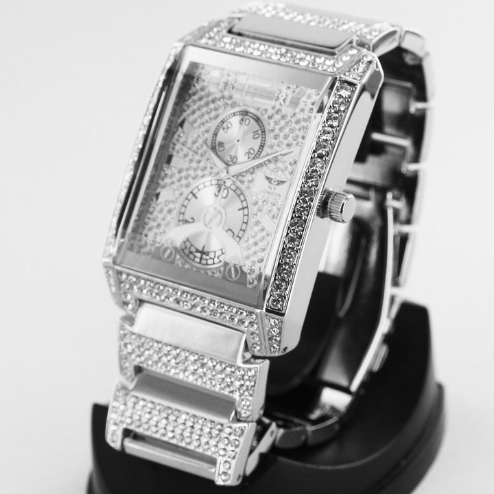 NY London Rectangular Watch silver - Shop-Tetuan