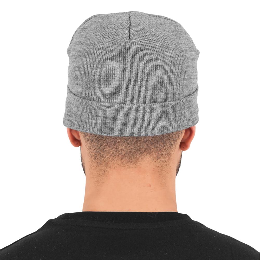 Yupoong heavyweight beanie heather grey - Shop-Tetuan