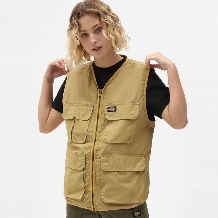 Dickies Glyndon vest dark khaki - Shop-Tetuan