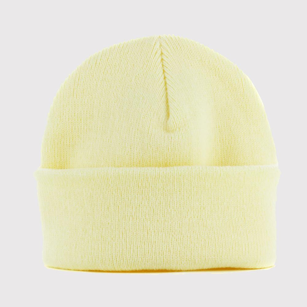 Yupoong heavyweight beanie powder yellow - Shop-Tetuan