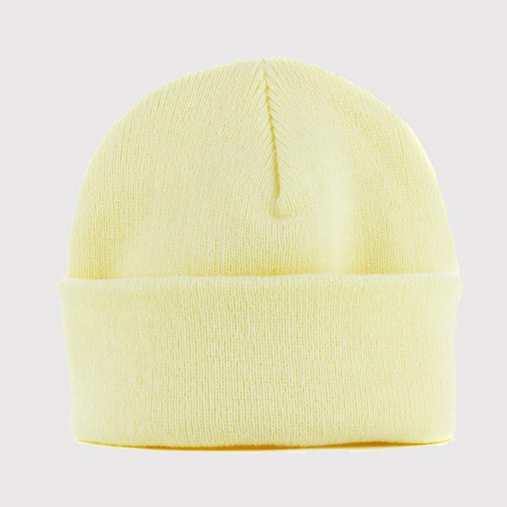 Yupoong heavyweight beanie powder yellow - Shop-Tetuan