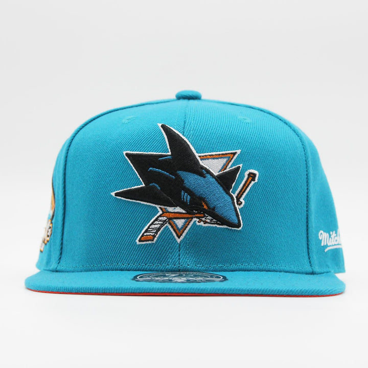 Mitchell & Ness NHL Vintage Fitted SJ Sharks teal - Shop-Tetuan