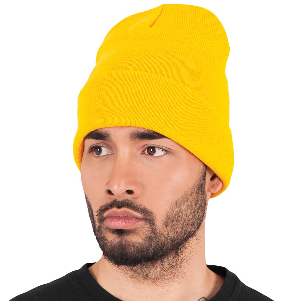 Yupoong heavyweight long beanie gold - Shop-Tetuan