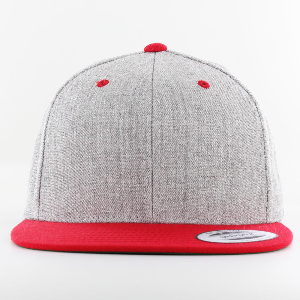 The Classics Yupoong snapback heather/red - Shop-Tetuan