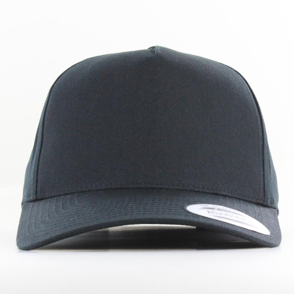 The Classics Yupoong 5-Panel Curved Classic snapback black - Shop-Tetuan