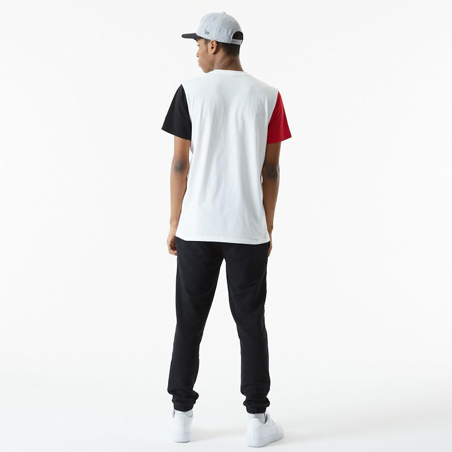 New Era NBA Color Block sleeve tee C Bulls white - Shop-Tetuan