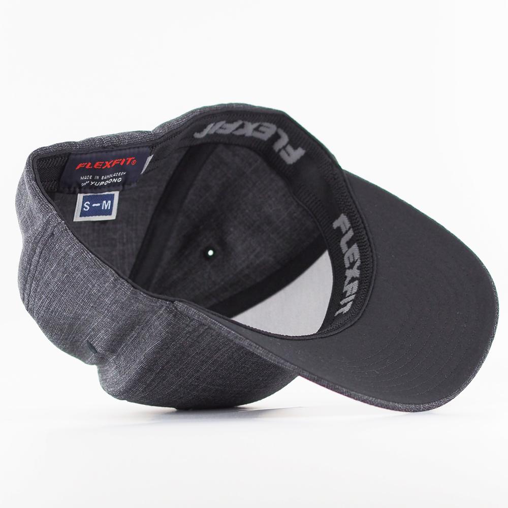 Flexfit cap fine melange black - Shop-Tetuan