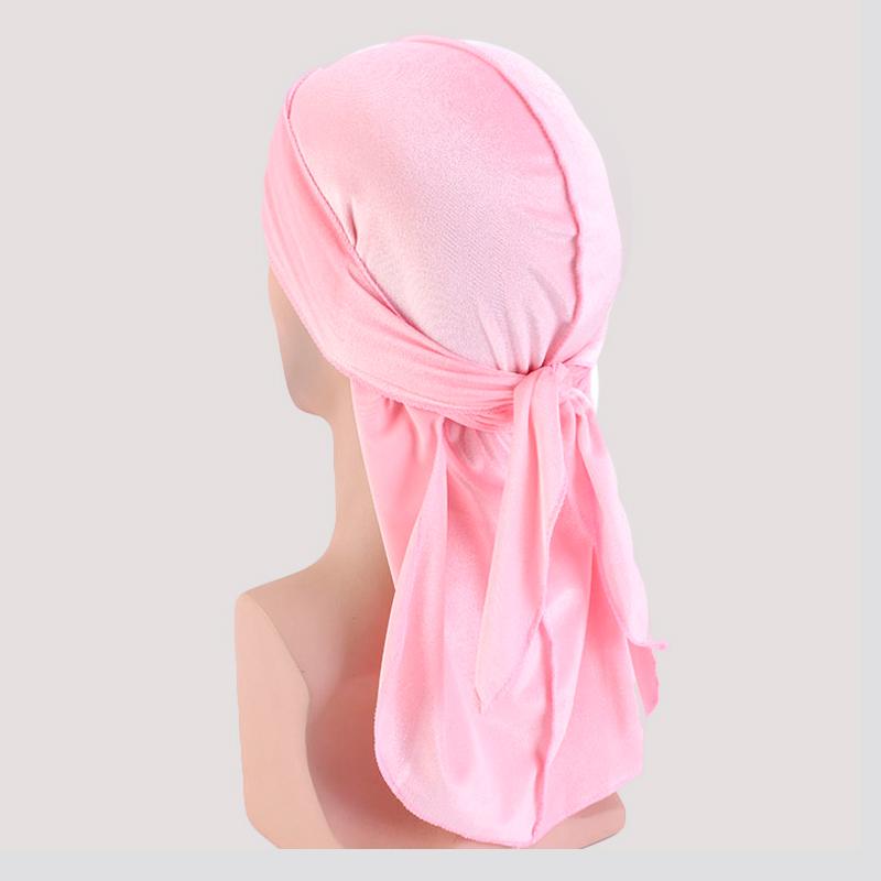 Luxury Velvet Du-Rag baby pink - Shop-Tetuan