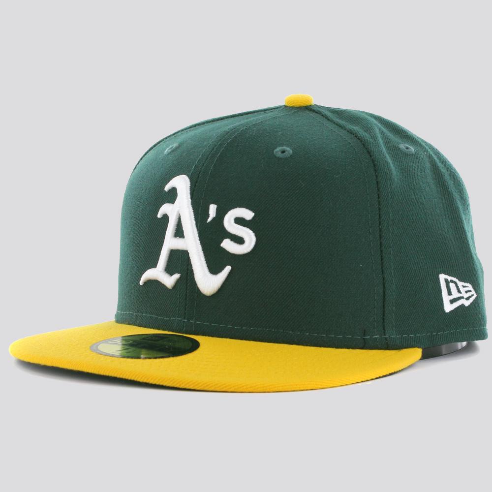 New Era MLB 59Fifty O Athletics green/yellow - Shop-Tetuan