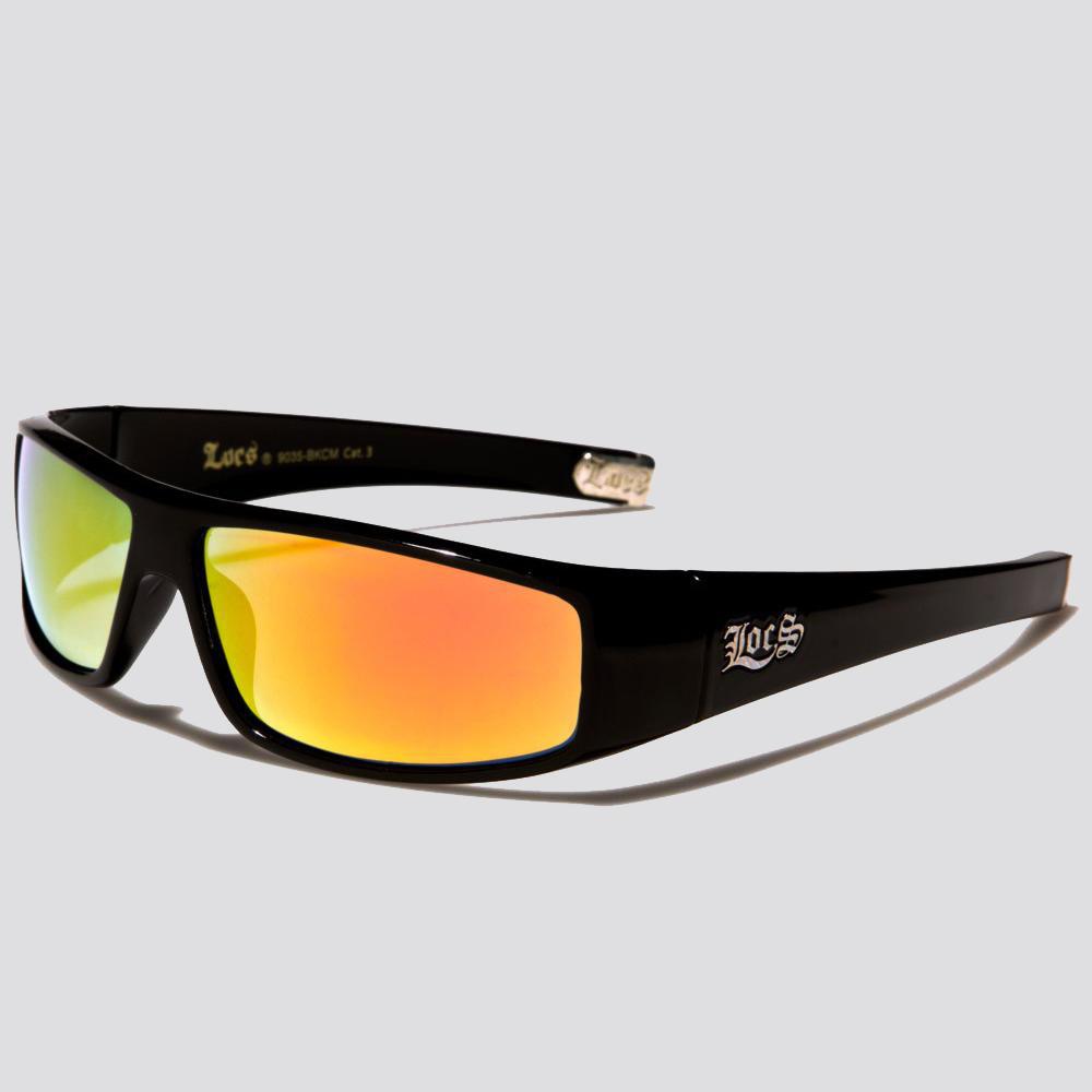 Locs Rectangle sunglasses black/yellow - Shop-Tetuan