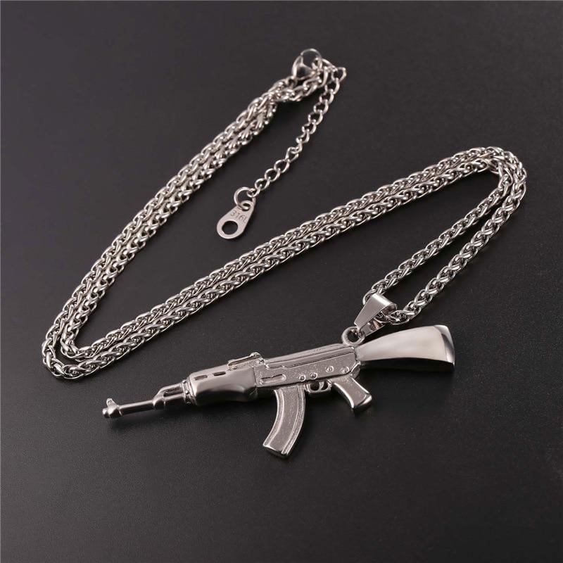 AK-47 Rifle Necklace steel - Shop-Tetuan