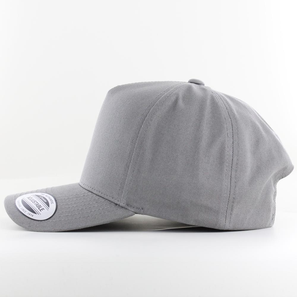 The Classics Yupoong 5-Panel Curved Classic snapback grey - Shop-Tetuan