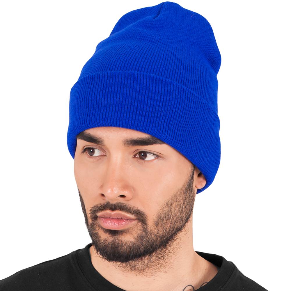 Yupoong heavyweight long beanie royal - Shop-Tetuan