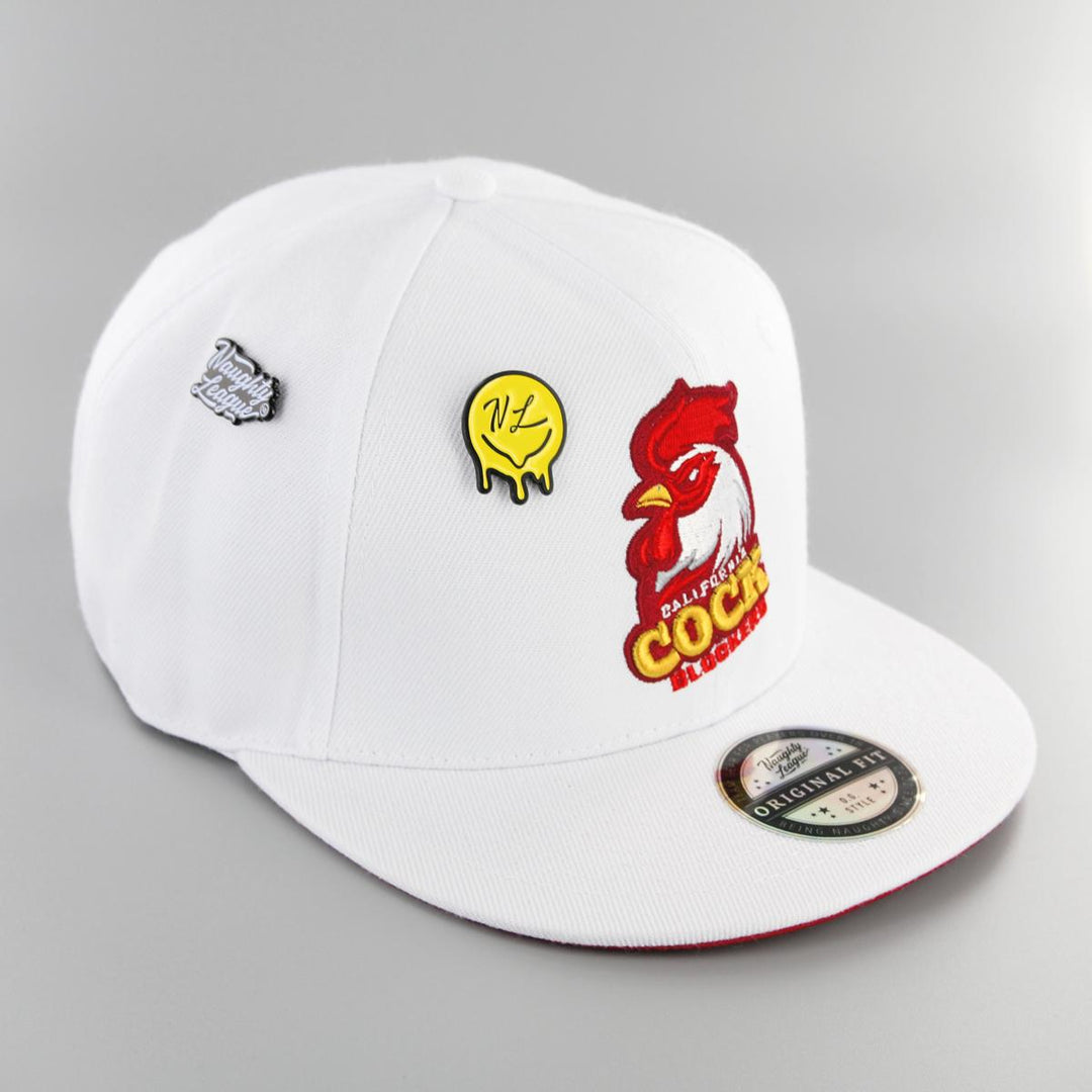 Naughty League California Cock Blocks snapback white - Shop-Tetuan