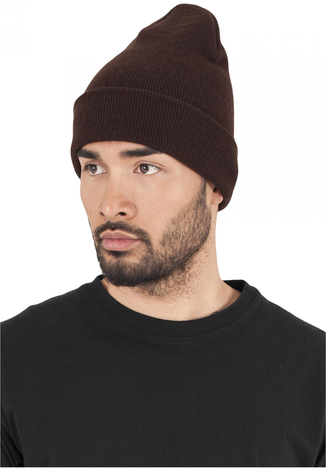 Yupoong heavyweight long beanie brown - Shop-Tetuan